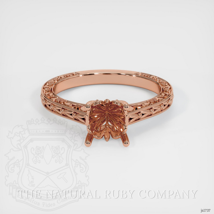 14K Rose Gold Antique Style Ring Setting