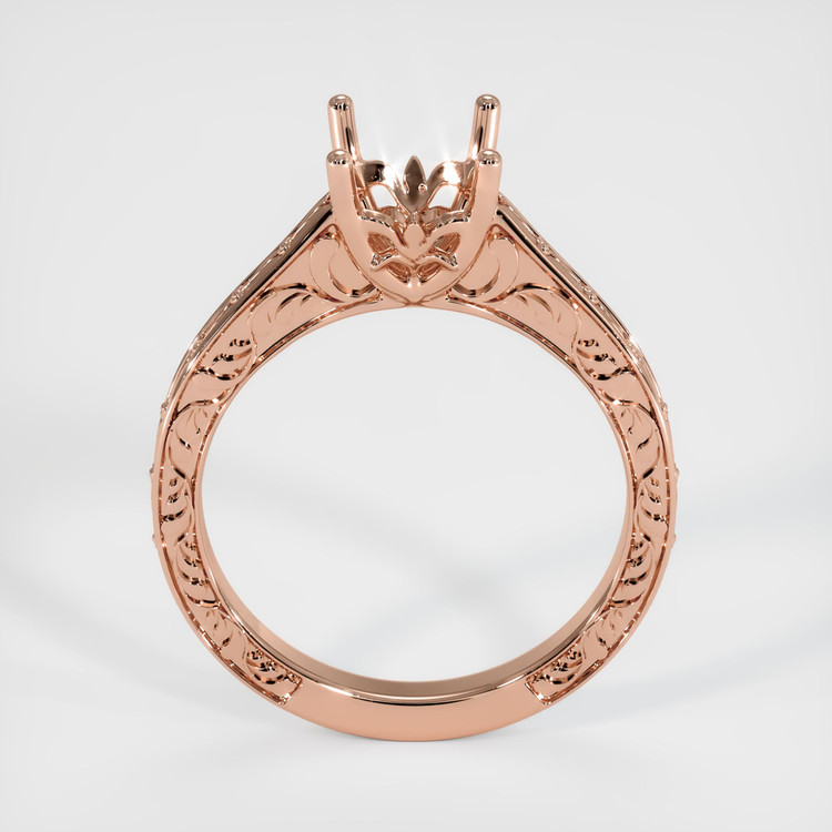 14K Rose Gold Antique Style Ring Setting