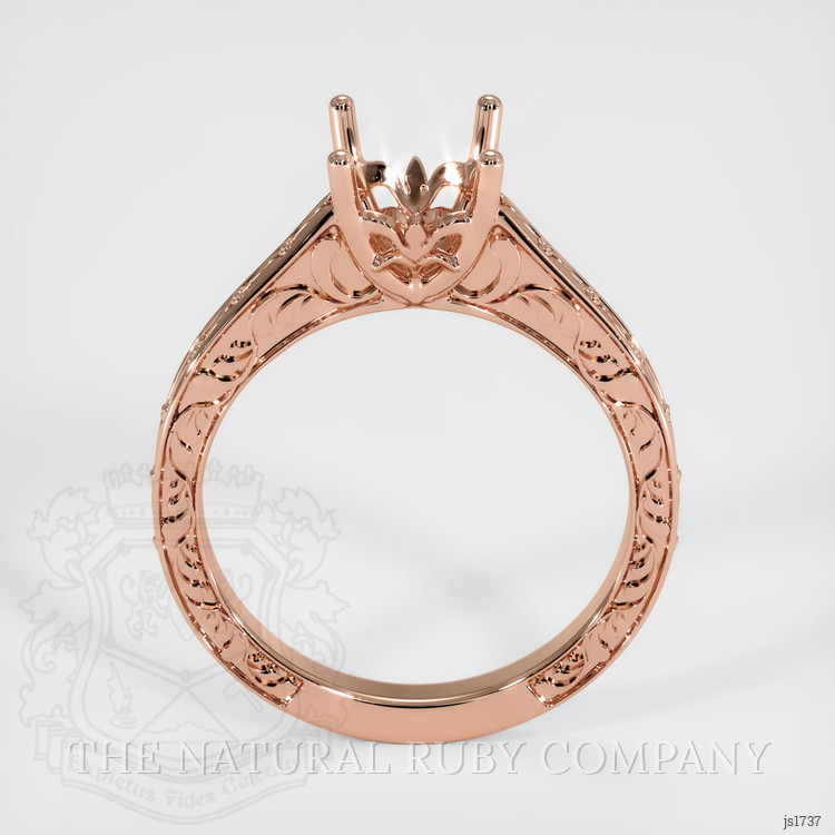 14K Rose Gold Antique Style Ring Setting