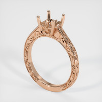 18K Rose Gold Antique Style Ring Setting Video