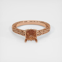 18K Rose Gold Antique Style Ring Setting Image