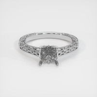 10K White Gold Antique Style Ring Setting Image