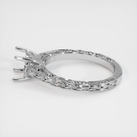 14K White Gold Antique Style Ring Setting Image