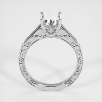 14K White Gold Antique Style Ring Setting Image