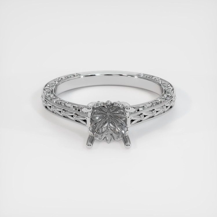 18K White Gold Antique Style Ring Setting