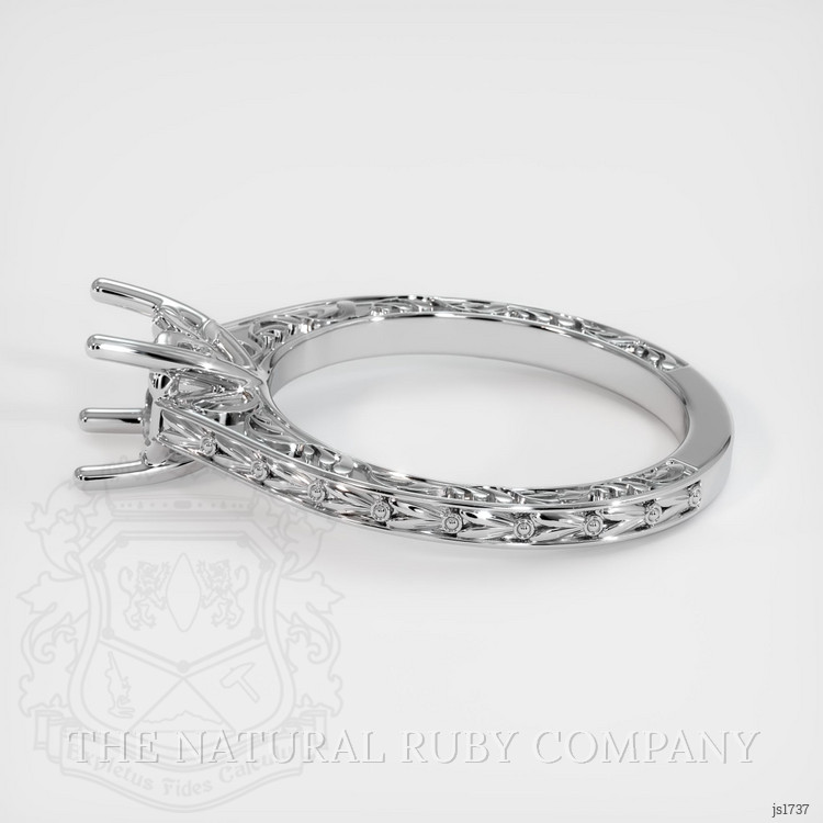 18K White Gold Antique Style Ring Setting