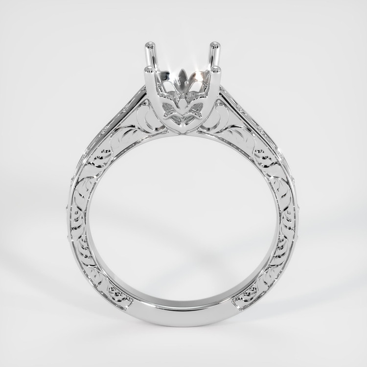 18K White Gold Antique Style Ring Setting