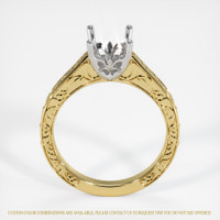 18K White & Yellow Antique Style Ring Setting Image
