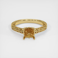 10K Yellow Gold Antique Style Ring Setting Image