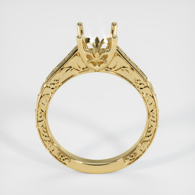 14K Yellow Gold Antique Style Ring Setting