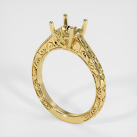 18K Yellow Gold Antique Style Ring Setting Video