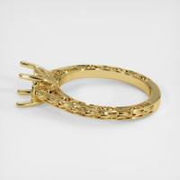 18K Yellow Gold Antique Style Ring Setting Image