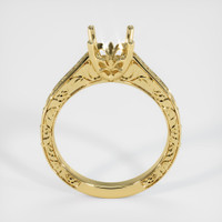 18K Yellow Gold Antique Style Ring Setting Image