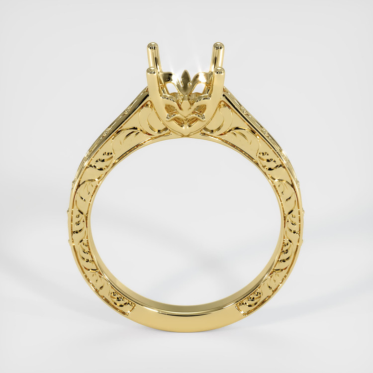 18K Yellow Gold Antique Style Ring Setting