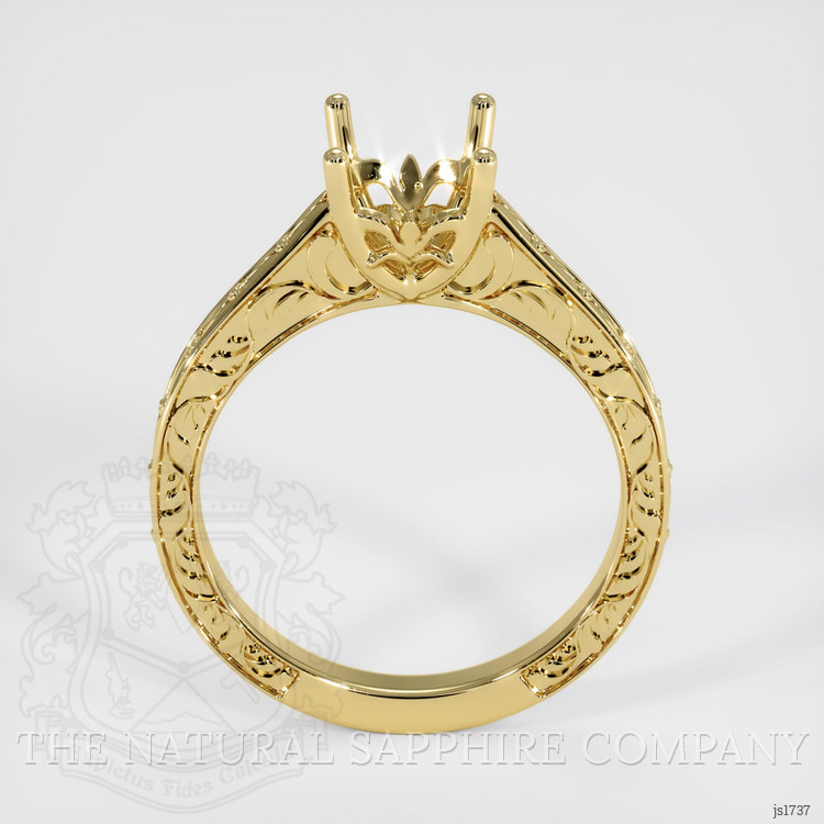 18K Yellow Gold Antique Style Ring Setting