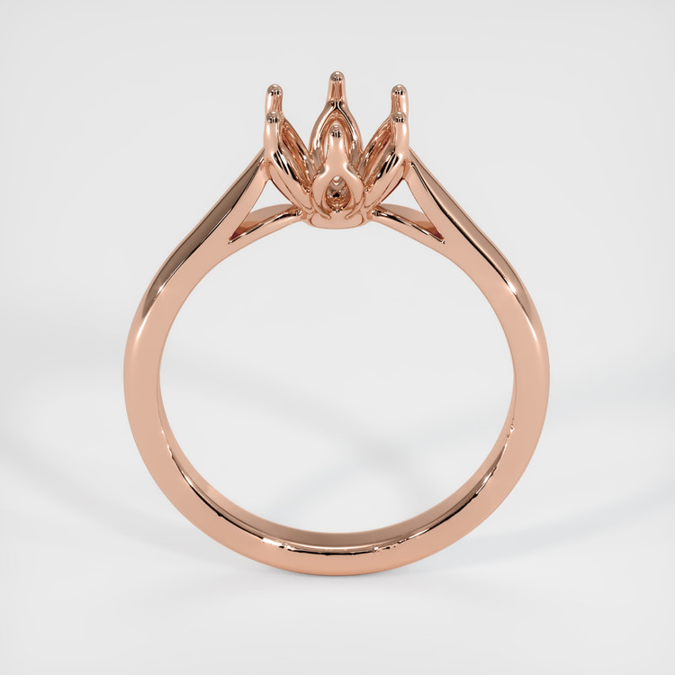 14K Rose Gold Floral Ring Setting