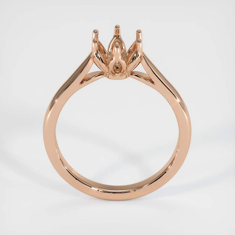 18K Rose Gold Floral Ring Setting