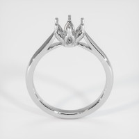 10K White Gold Floral Ring Setting Image