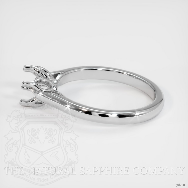 18K White Gold Floral Ring Setting