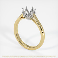 18K White & Yellow Floral Ring Setting Video
