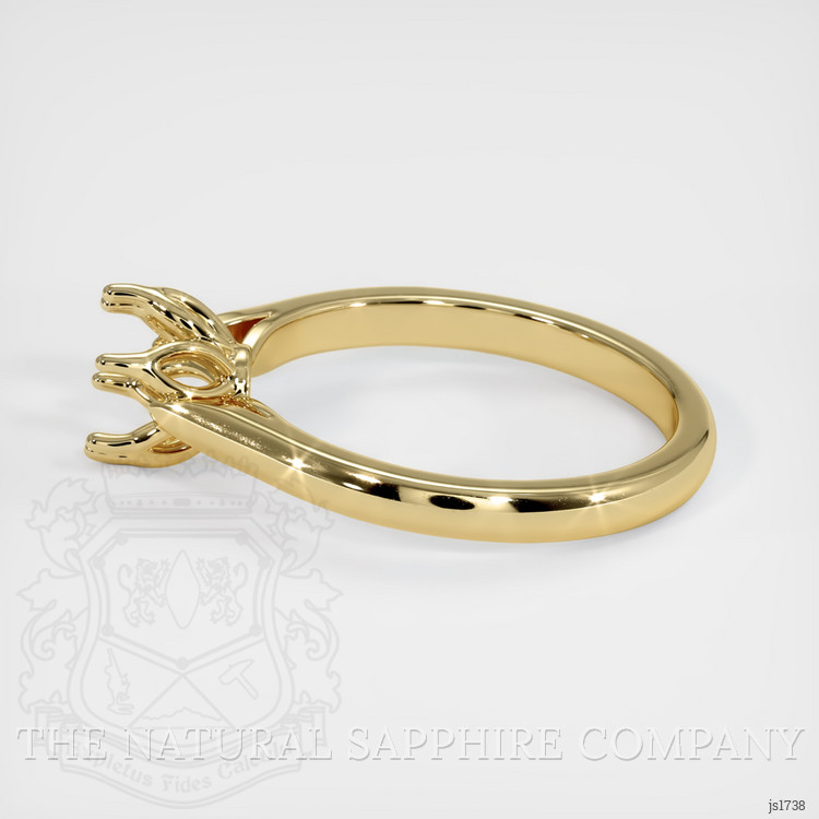 14K Yellow Gold Floral Ring Setting