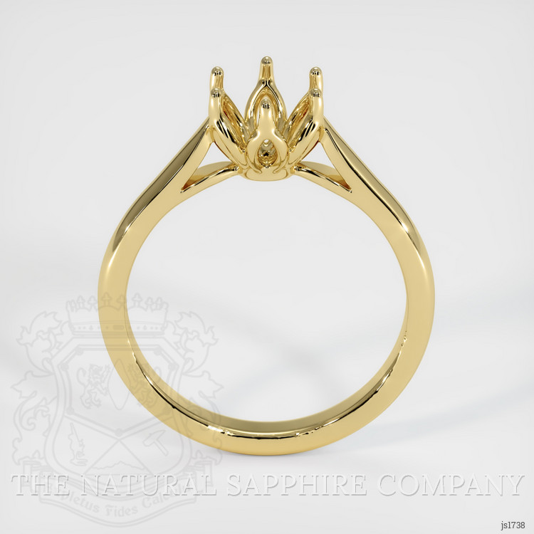 18K Yellow Gold Floral Ring Setting