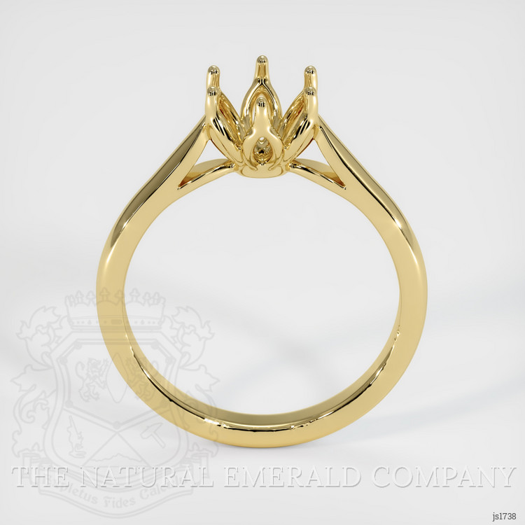 18K Yellow Gold Floral Ring Setting
