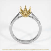 14K Yellow & White Floral Ring Setting Image