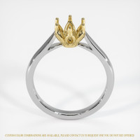 18K Yellow & White Floral Ring Setting Image