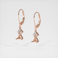 14K Rose Gold Accent Stones Earring Setting Video