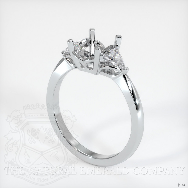 Silver Three Stone Ring Setting