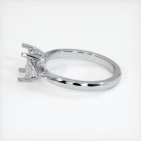 18K White Gold Three Stone Ring Setting Image