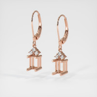 14K Rose Gold Accent Stones Earring Setting Video