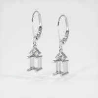 14K White Gold Accent Stones Earring Setting Video