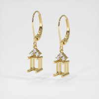 14K Yellow Gold Accent Stones Earring Setting Video