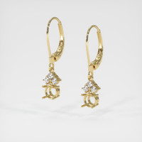 14K Yellow Gold Accent Stones Earring Setting Video
