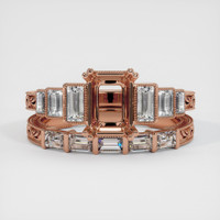 14K Rose Gold Antique Style Ring Setting Image