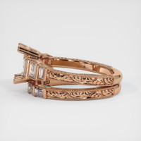 18K Rose Gold Antique Style Ring Setting Image