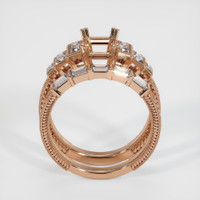18K Rose Gold Antique Style Ring Setting Image