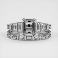 14K White Gold Antique Style Ring Setting Image