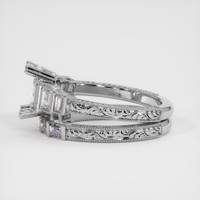14K White Gold Antique Style Ring Setting Image