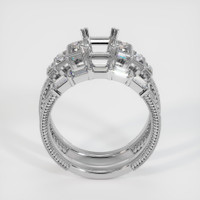 14K White Gold Antique Style Ring Setting Image