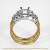 18K White & Yellow Antique Style Ring Setting Image