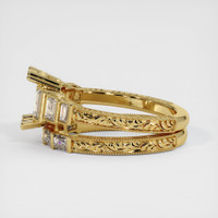 18K Yellow Gold Antique Style Ring Setting Image