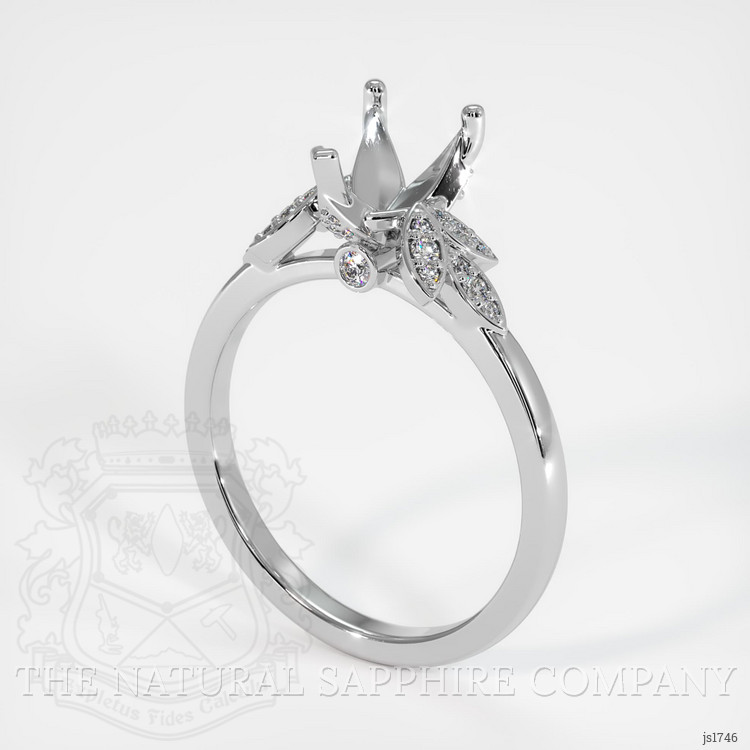 Platinum 950 Pave Ring Setting