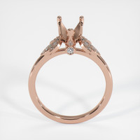 14K Rose Gold Pave Ring Setting Image