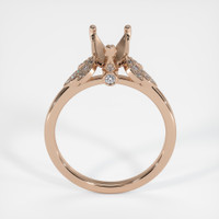 18K Rose Gold Pave Ring Setting Image