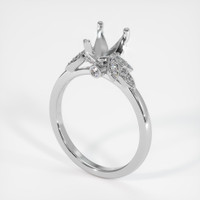 14K White Gold Pave Ring Setting Video