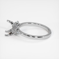14K White Gold Pave Ring Setting Image