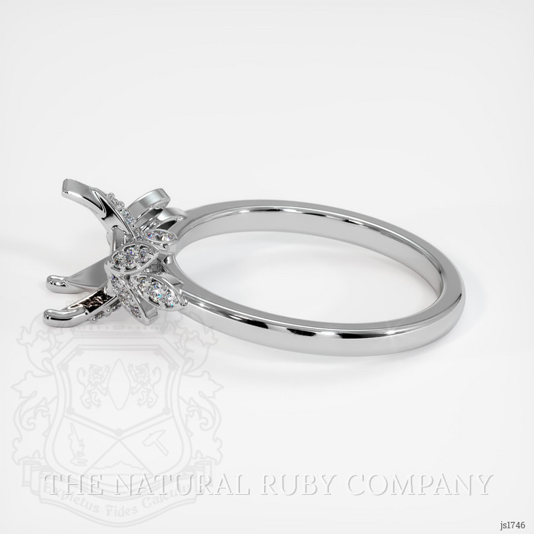 18K White Gold Pave Ring Setting